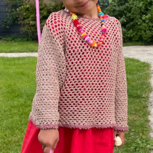 Opskrift <br>Luftig Bluse i Glimmer til Børn